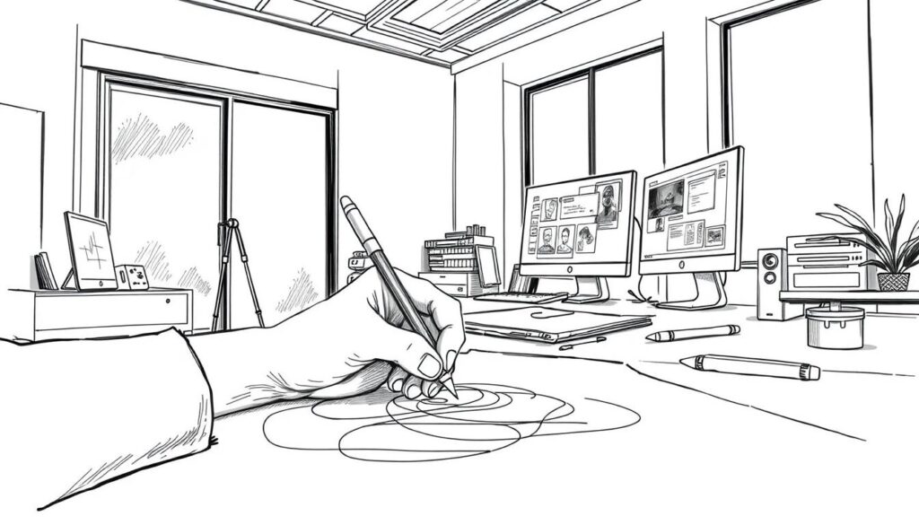 ide menggambar manga