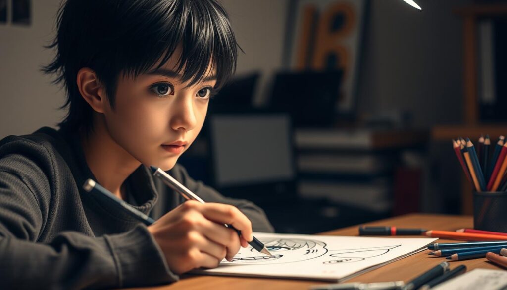 teknik menggambar manga